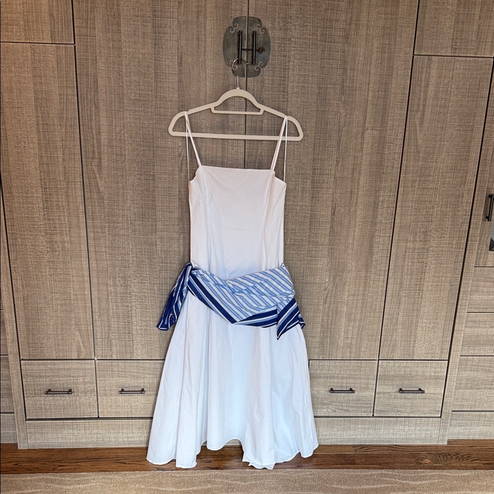 Zara Stripped Scarf Midi Dress‎